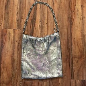 Zara metallic mesh crossbody
